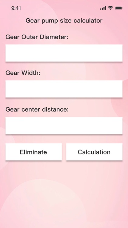 Gear pump size calculator