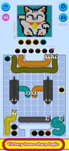 Yarn Snake Tangle Puzzle Screenshot 4 of 5