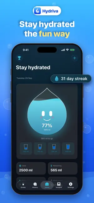 Hydriva : Water Tracker screenshot 1
