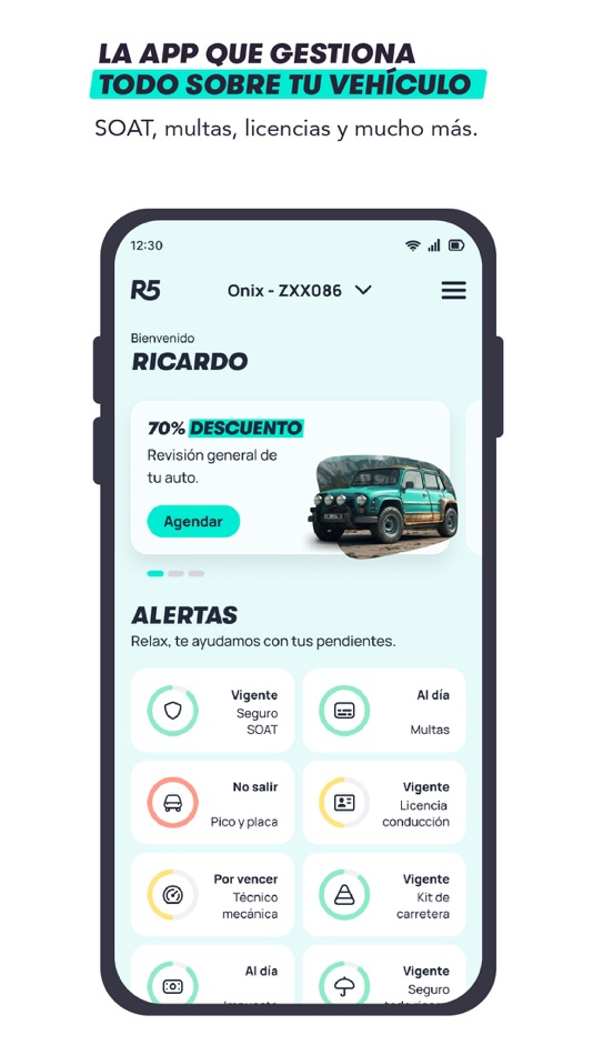 #1. R5: SOAT, Multas, Tecno y más (iOS) By: Grupo R5