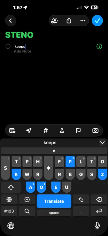 Steno Keyboard Pocket screenshot 8 of 9