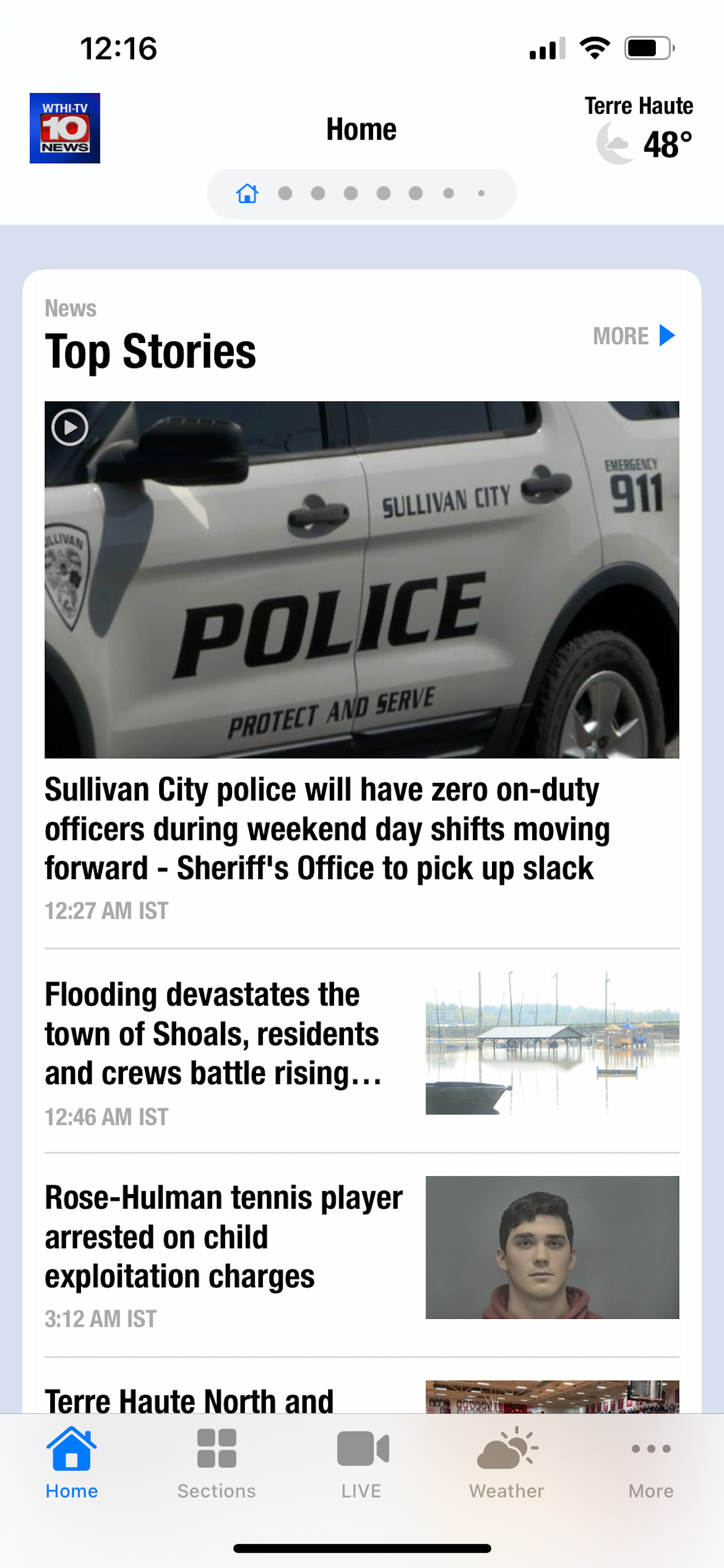 WTHI News 10 screenshot 2