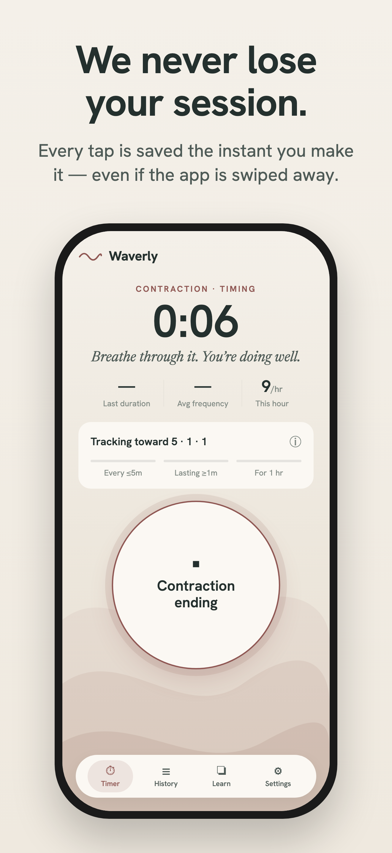 Waverly: Contraction Timer screenshot 2