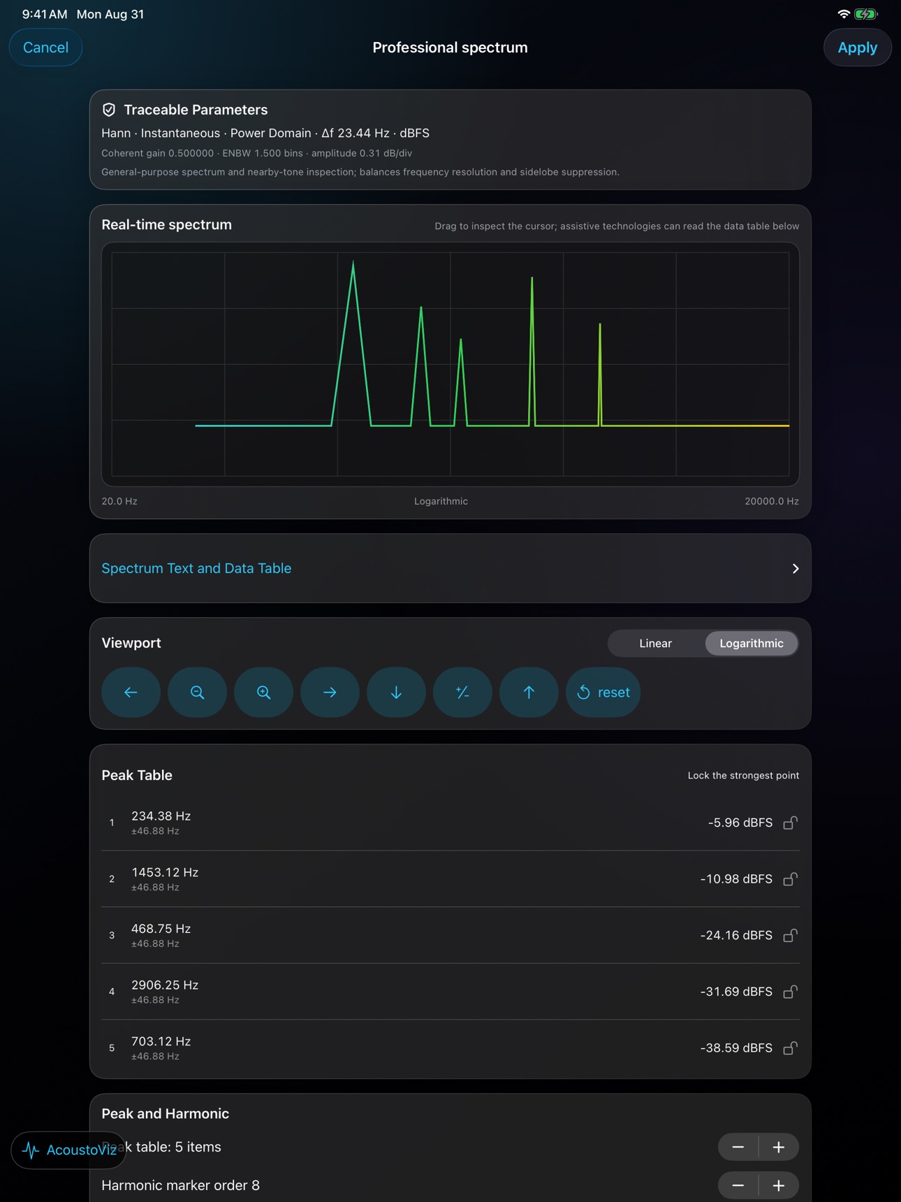 Screenshot 6 of AcoustoViz