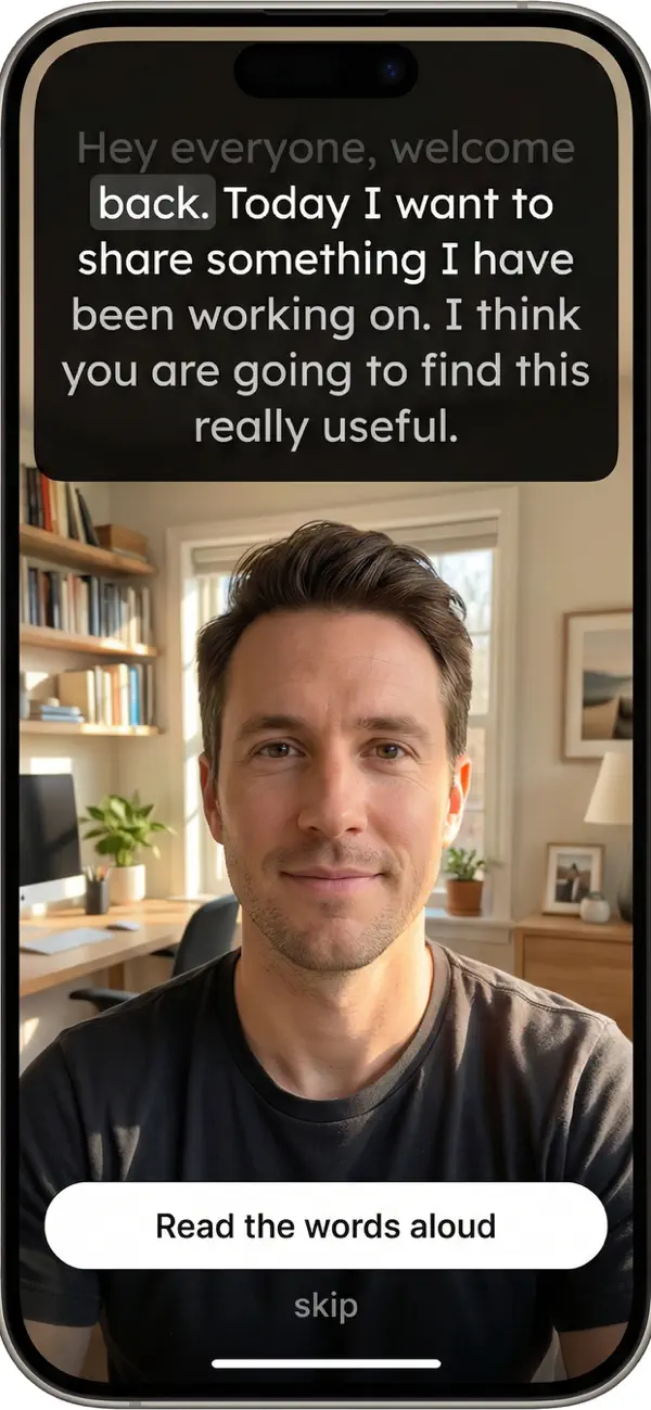Screenshot #2 pour OnCue: Voice Teleprompter