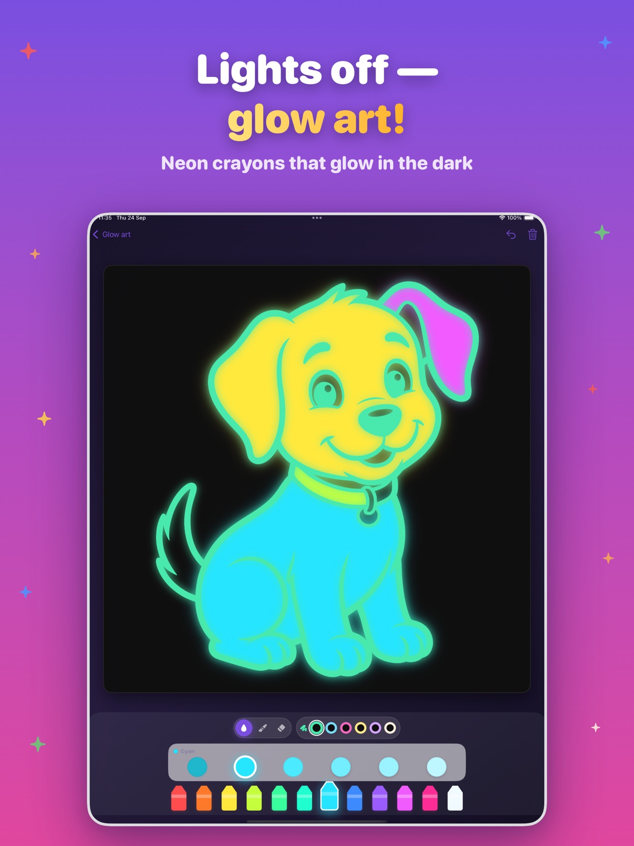 Screenshot 7 of Glow Paint – Kids Coloring