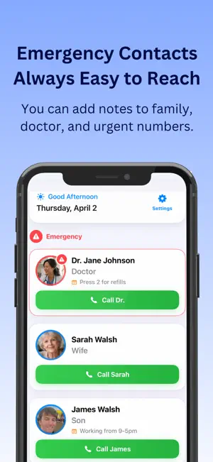 Simple Phone Book for Seniors screenshot 4