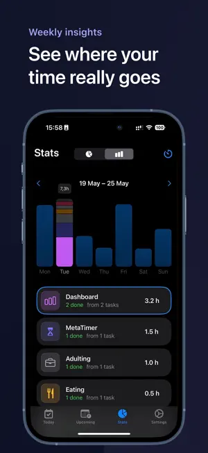 MetaTimer Timeboxing for ADHD screenshot 3
