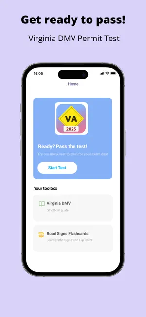 Virginia DMV Permit Test + screenshot 1
