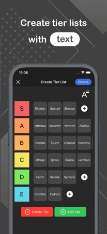 Tier List Maker: Your Own List Screenshot 4 of 7
