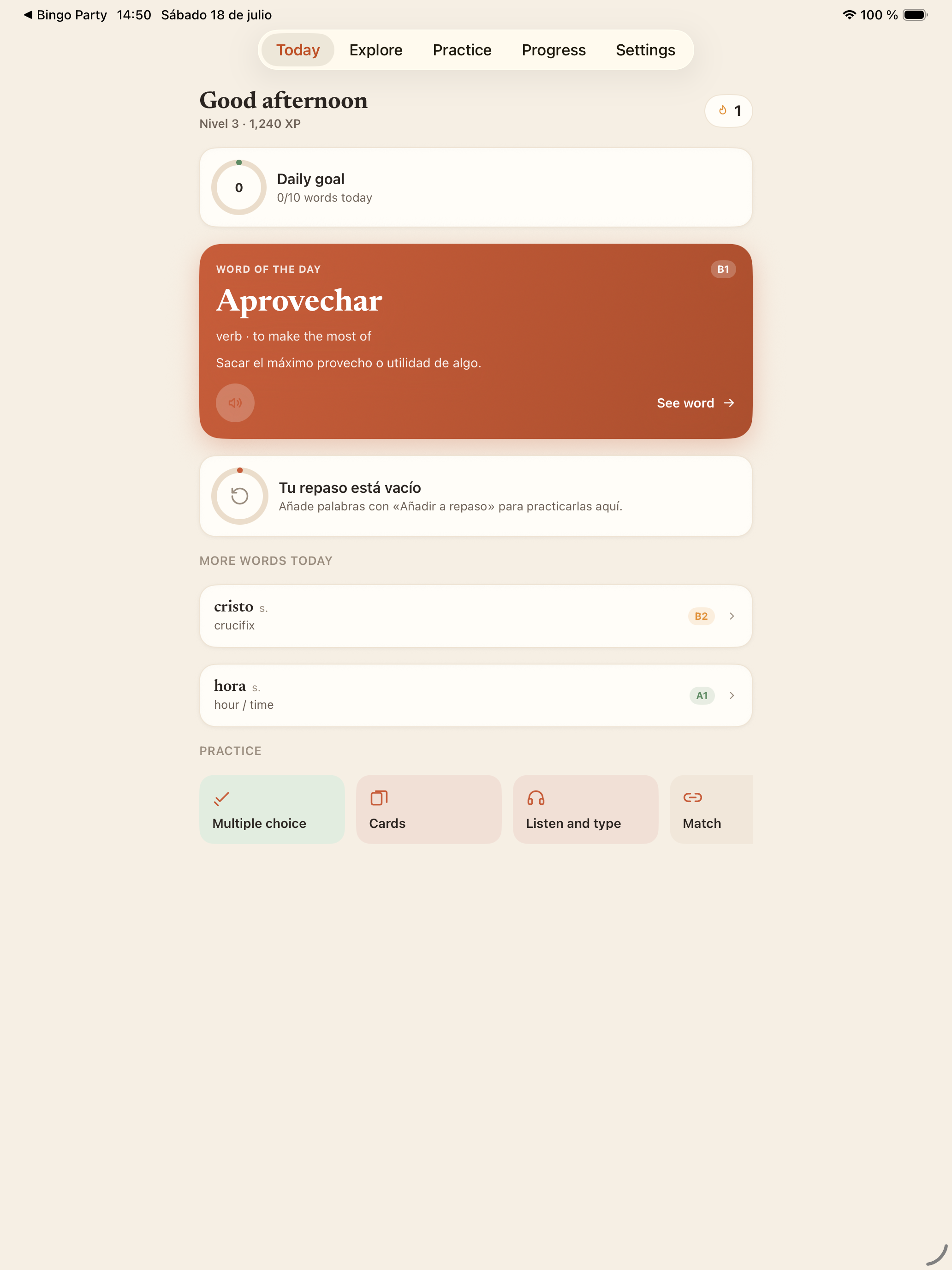 Léxico: Learn Spanish Words screenshot 12