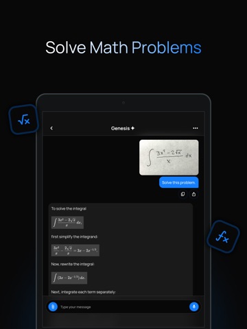 Genesis: Chatbot Assistant AI iPad screenshot