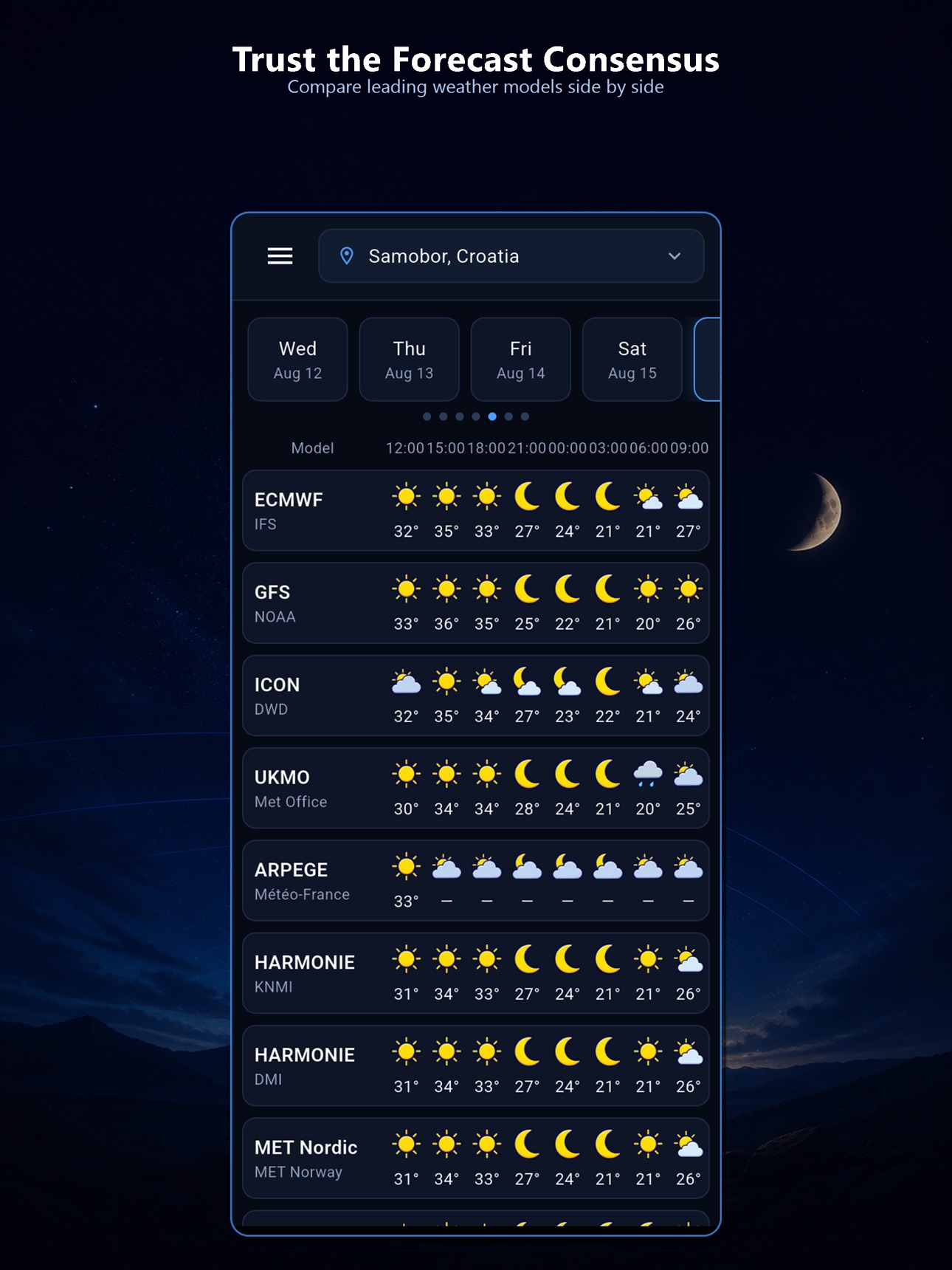 Screenshot 12 of Noctra - forecast & moonphases