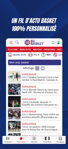 BeBasket.fr iPhone screenshot