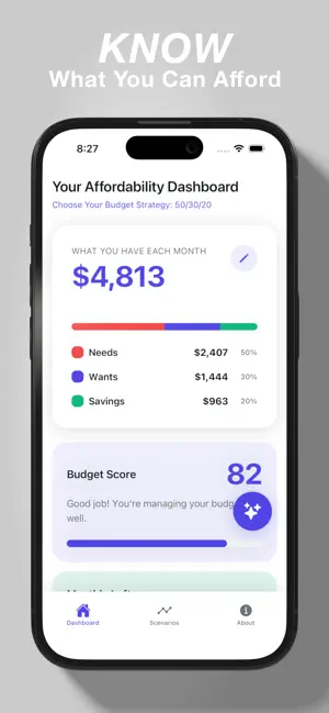 Finsey: Affordability Planner screenshot 1