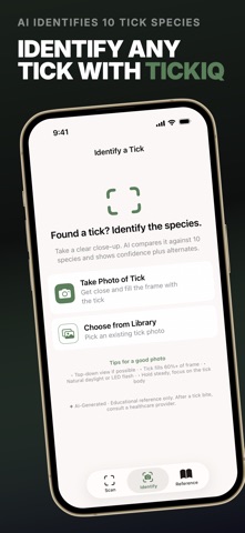 Tick Scanner: TickIQ iPhone screenshot