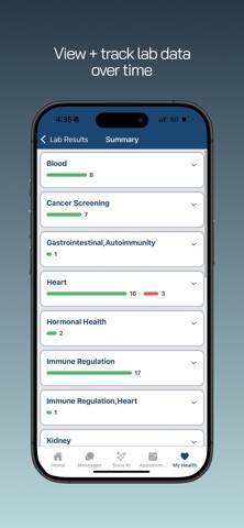 Human Longevity: MyHealth screenshot