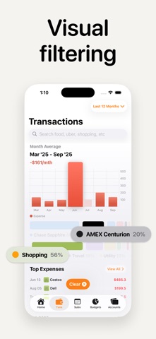 Finma - AI Finance Tracker iPhone screenshot