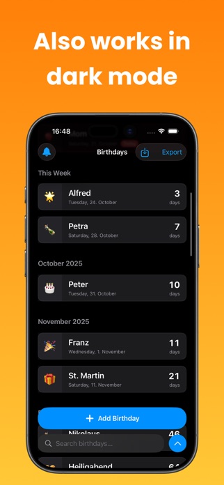 Birthday Calendar & Countdown Screenshot 5 of 5