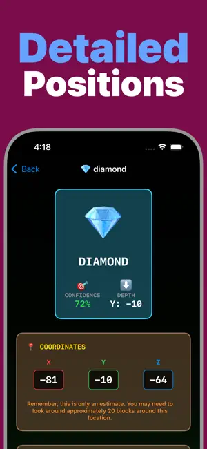 Diamond Cheat Sheet for MC screenshot 3