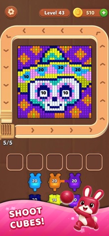 Cube Shooter: Color Pixel Cube iPhone screenshot