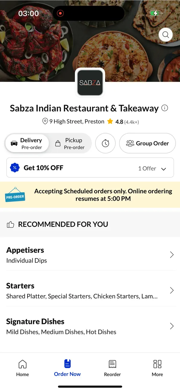 Screenshot #2 pour SABZA Indian
