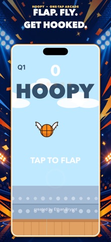 Hoopy - Tap to Flap and Slam iPhone screenshot