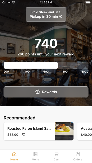 Polo Steak and Sea iPhone screenshot 1 - Food & Drink app