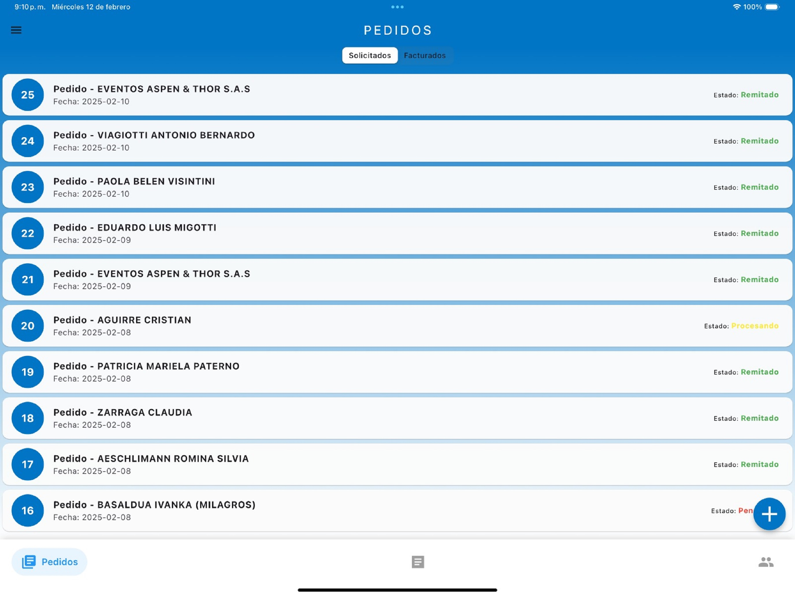 LinxGestion: Pedidos