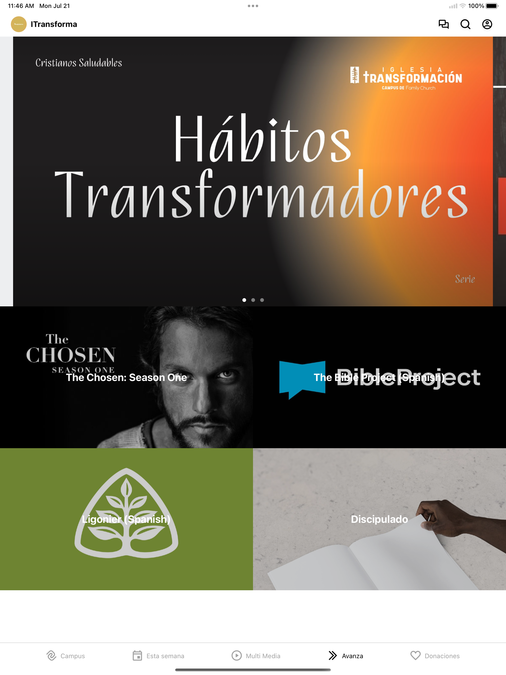 Iglesia transformación