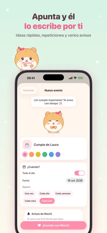 CuteDay: Calendario y Avisos screenshot 4 of 8