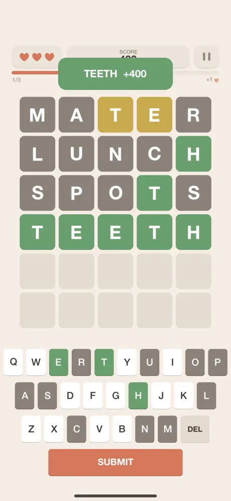 Word Words gameplay screenshot