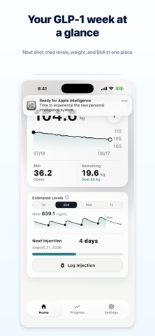 GLP-1 Logbook: Shot Tracker Screenshot 1 of 5