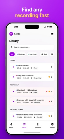 Xcribe: Private Voice Recorder screenshot 3