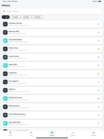 CodeForge: QR Code Maker iPad screenshot
