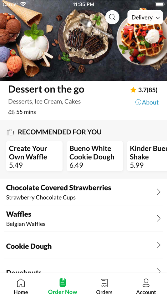 #3. Dessert on the go (iOS) بواسطة: ANISUL HAQUE