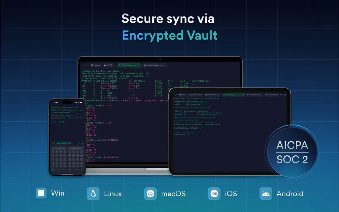 Termius: SSH Client & Terminal iPhone-skjermbilde 7