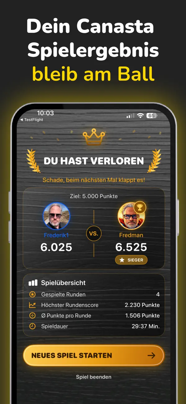 Screenshot #3 pour Canasta Kartenspiel - CanaMe