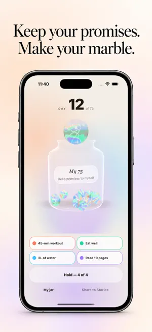 75 Soft Challenge: Daily Log screenshot 3