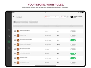 Delicart Orders iPad screenshot