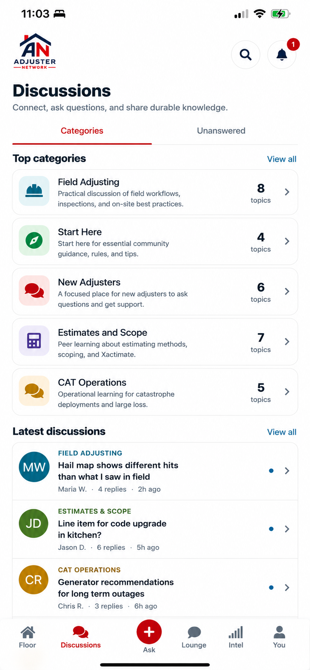 Adjuster Network screenshot 2
