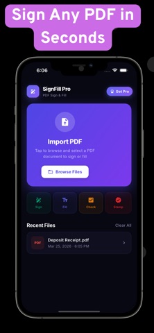 Fill and Sign PDF - SignFill iPhone screenshot