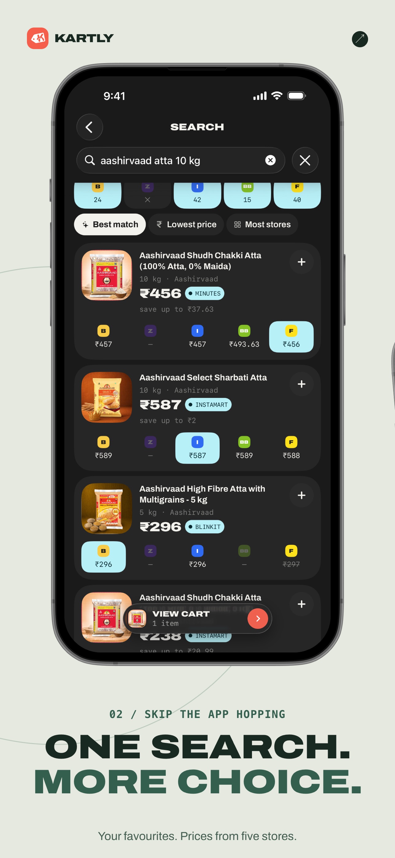 Screenshot 2 of Kartly: Compare Grocery Prices