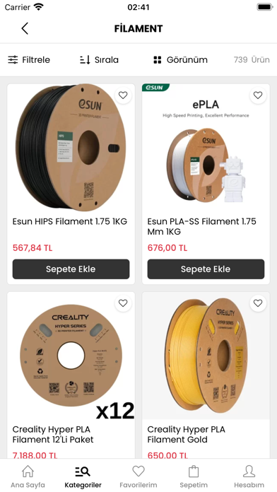 FilamentMarketim Screenshot