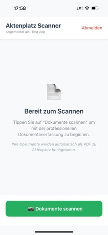 Aktenplatz Scan screenshot