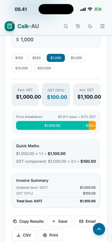 Calk-AU: Aussie Calculators Screenshot 5 of 6