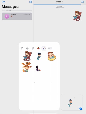 Lazy August Days Stickers iPad screenshot