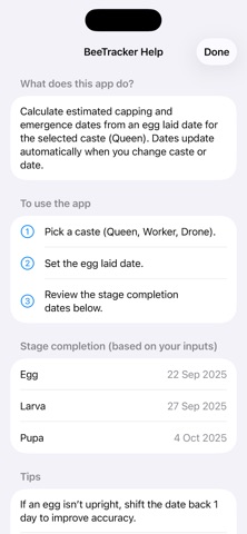 BeeTracker screenshot