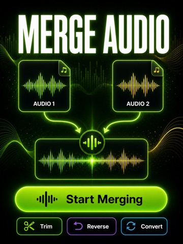 Combine Audio -Music,Mp3 Mixer iPad screenshot