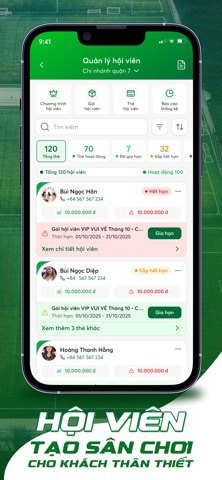 ALOBO - Quản lý sân thể thao iPhone screenshot